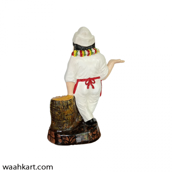 Indian Waiter Statue - In Red Colour