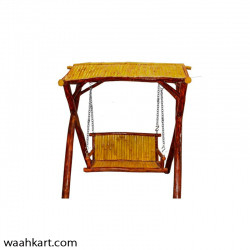Swing- Jhulla In Wooden Texture