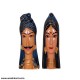 Dark Blue Gujarati Couple Face Wall Hanging