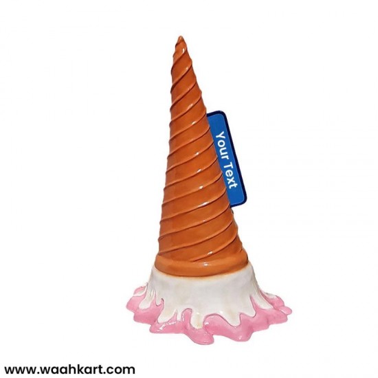 Selfie Ice-cream cone statue with seat