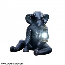 Sitting Elephant Statue With Lantern