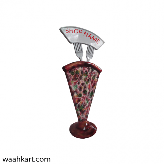 Pizza Slice Stand With Text Board