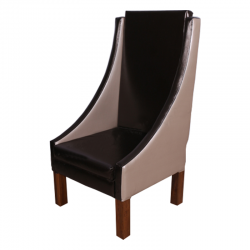 Modern Brown Wing Chair