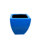 Blue Square Shaped Plant Pot