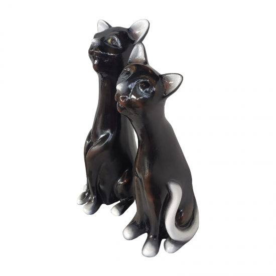 Attractive Black Cat Showpiece
