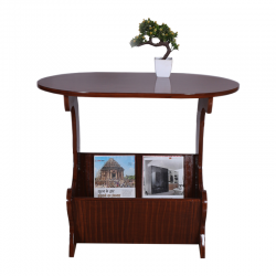 Multipurpose Side Table With Magazine And Newspaper Rack
