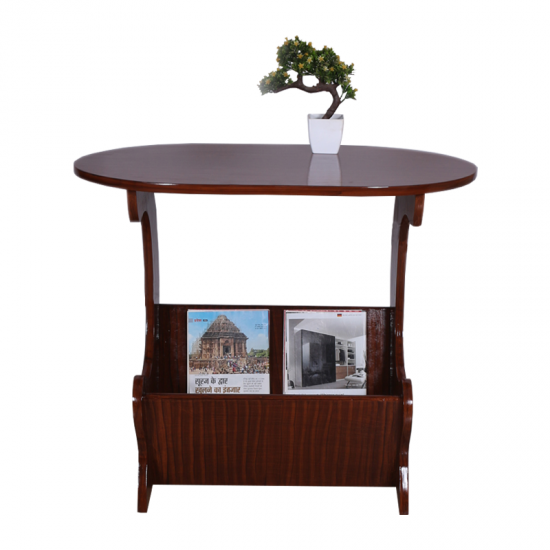 Multipurpose Side Table With Magazine And Newspaper Rack
