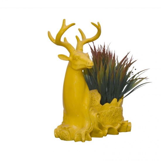 Yellow Deer Showpiece