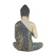 Meditating Gautam Buddha statue - Dark Blue And Golden Shade