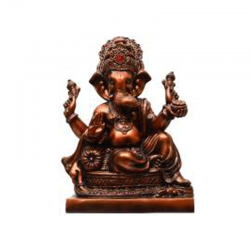 Copper Finished Lord Ganesha Statue