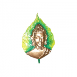Gautam Buddha Wall Hanging On Leaf