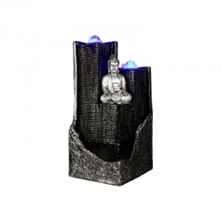 Gautam Buddha Fiber Fountain With Blue Light