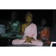 Spiritual Meditating Gautam Buddha Statue - Golden Shade