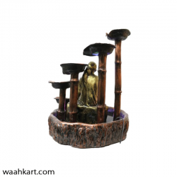 Circular Step Diya Fountain With Sai Baba Statue