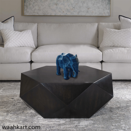 Abstract Art Blue Elephant