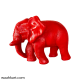 Elephant Pair In Red Colour