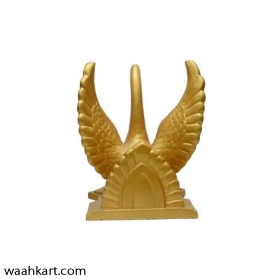 Fiber Golden Swan Statue/ Table (Without Glass)