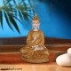 Gautam Buddha In Golden Shade