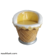 Ice Cream Shape - set Of 1 Table And 4 Colourful Chairs