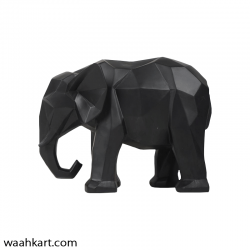 Abstract Art Black Elephant