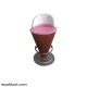 Ice Cream Shape - Set Of 1 Table And 4 Chair In Pink Shade