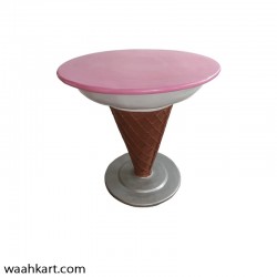 Ice Cream Shape Table In Pink Shade