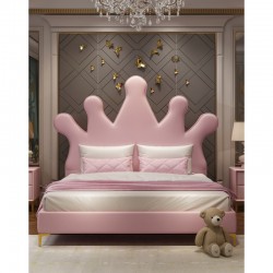 Pink Crown Shaped Bed 