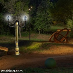 Dual Lamp Post