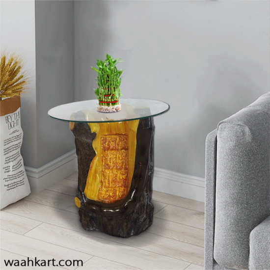 Half Cut Stem Center Table With fountain (without glass)