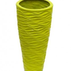 FRP Green Cone Shaped Vase