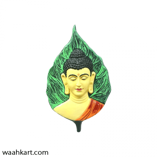 Gautam Buddha On Leaf Wall Hanging