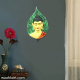 Gautam Buddha On Leaf Wall Hanging