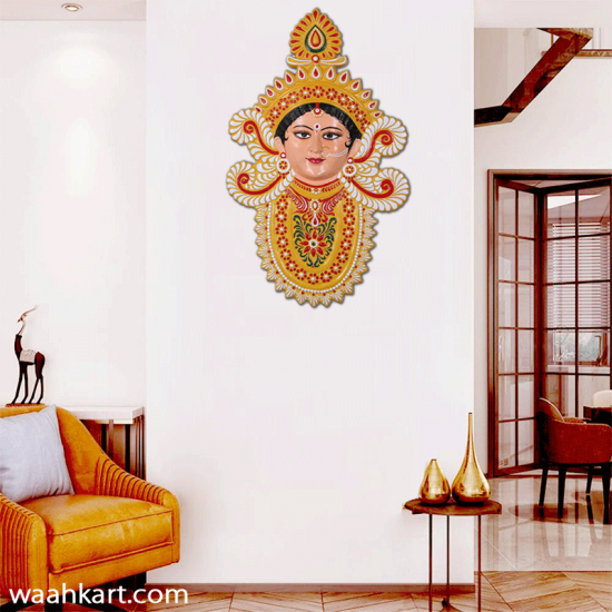 Traditional Goddess Durga-A Beautiful Wall Hanging