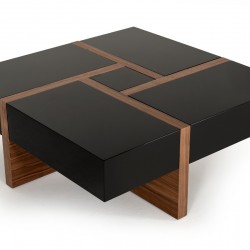 Black Walnut Drift Drawer Center Table