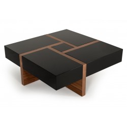 Black Walnut Drift Drawer Center Table